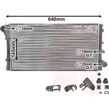 Auto-moto Chladič, chlazení motoru VAN WEZEL 17002295