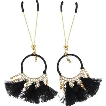 BDSM obojek VIRGITE NIPPLE CLAMPS WITH FEATHERS