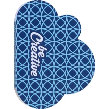 Samolepící bloček Reklamní CreaStick Cloud samolepicí blok na poznámky na zakázku, bílá