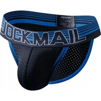 Pánské oblečení Pánské síťované slipy TANGA prodyšné na léto JOCKMAIL - M