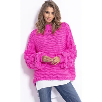 Dámský svetr TopMode Dámský silný krátký svetr s vlnou 619425