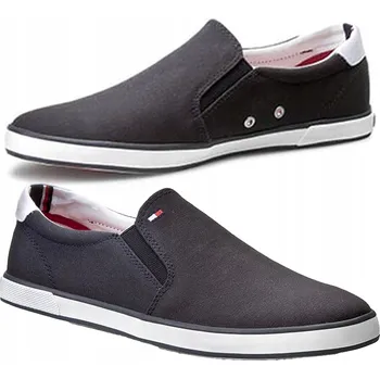 Pánské tenisky Tommy Hilfiger pánské sportovní boty tmavě modré nazouvací slip-on FM56820903 44