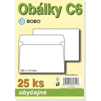Obálky C6 obyčejné (bal.25ks)