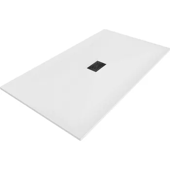 Sprchová vanička MEXEN/S - Hugo sprchová vanička SMC 150x100, bílá, krytka černá 42101015-B