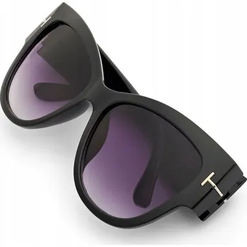 Sluneční brýle Dámské sluneční brýle cat eye kočičí retro černé módní