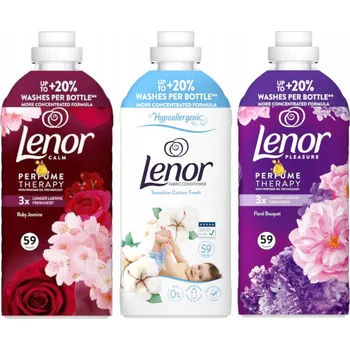 Aviváž Tekutá aviváž LENOR Mix vůní na 59 praní - 3x 1,239 l