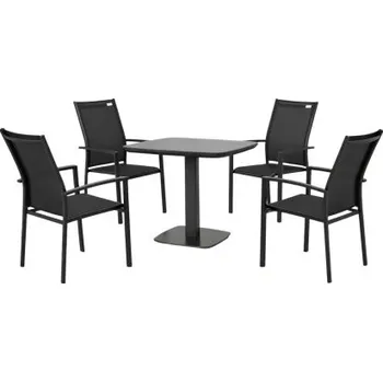 Zahrada Doppler Picaso Expert antracit - zahradní/gastro hliníková souprava 4+1