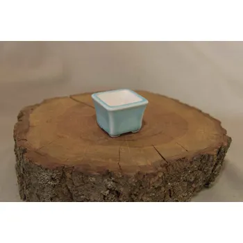 Květináč Yixing keramická miska 4,5x4,5x3,5cm Barva: Modrá