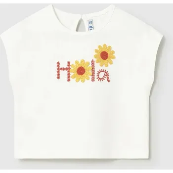 Dívčí tričko Dětské tričko Mayoral 1084.4K.Baby.PPY2 bílá 00X, vel. 92