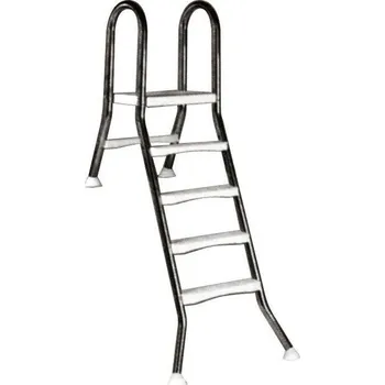 Bazénové schůdky VÁGNER POOL Žebřík ESP pro nezapuštěné bazény, 4+1 stupeň, pro bazény 1,2 m výšky, AISI 304 vp-7074