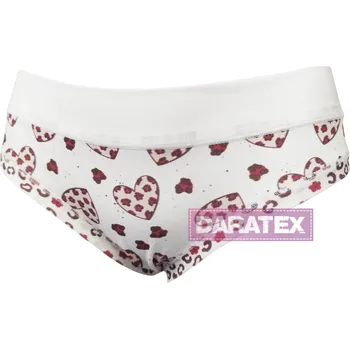 Kalhotky LOVELYGIRL dámské kalhotky D6833 Bianco/Cuore