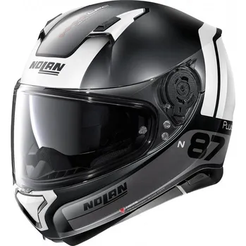 Helma na motorku Moto helma Nolan N87 Plus Distinctive N-Com Flat Black 23 Velikost: M 8596341068141