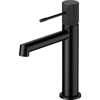 Vodovodní baterie CERSANIT 3D Baterie Cersanit Zen umyvadlová stojánková, s příslušenstvím, bez výpusti, černá, S951-595 S951-595