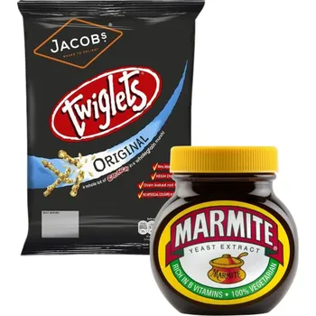 Twiglets křupavé celozrnné tyčinky 150 g + Marmite pomazánka z kvasnicového extraktu 250 g