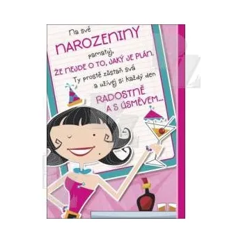 Desková hra Blahopřání s textem Narozeniny Optimista Hrací, Albi