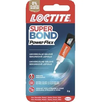 Stavebniny Lepidlo vteřinové Loctite Super Bond Power Flex Gel 2 g