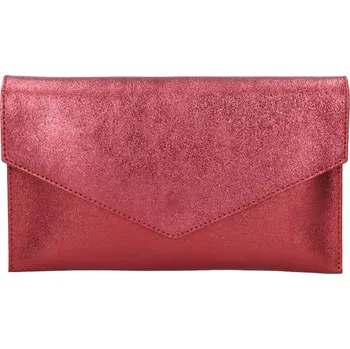 Kabelka Dámské kožené plesové psaníčko Italia Fiola - vínová