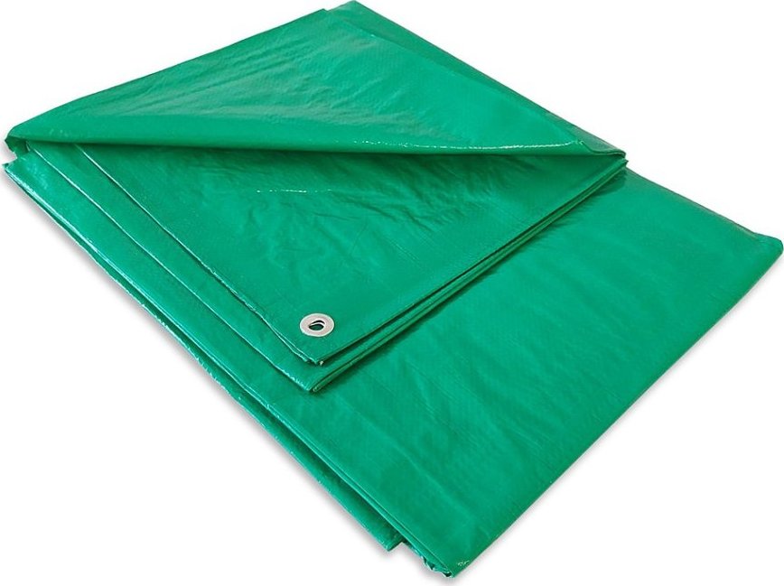 Nepromokavá krycí plachta s oky ZELENÁ 2x3 m - Profi