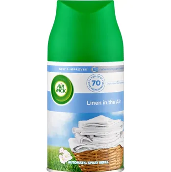 Air Wick FreshMatic – náplň do osvěžovače vzduchu Prádlo ve vánku 250 ml (Air Wick Freshmatic | náplň | Čisté prádlo | 250 ml | osvěžovač vzduchu | automatický osvěžovač | náhradní náplň | vůně do bytu | bytový parfém | dlouhotrvající vůně | 70 dní vůně |