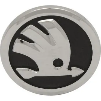 Znak automobilu znak přední Škoda, logo ORIGINÁL, průměr 80mm