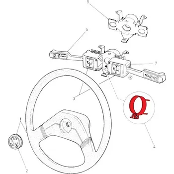 držák přepínačů pod volantem