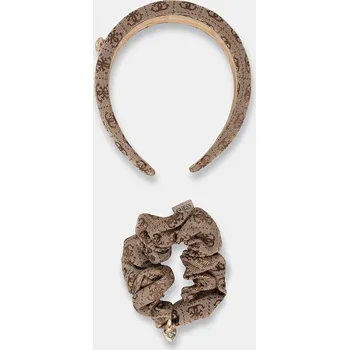Čelenka a gumička do vlasů Guess NOELLE 2-pack GFBOXW.P5403 béžová 80X, vel. ONE SIZE