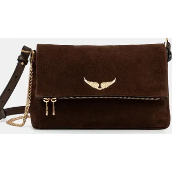 Kabelka Semišová kabelka ZADIG&VOLTAIRE LWBA04201 hnědá 88X, vel. ONE SIZE