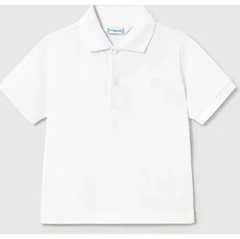 Dětská bavlněná polokošile Mayoral 102.3E.Baby.PPY2 bílá 00X, vel. 86