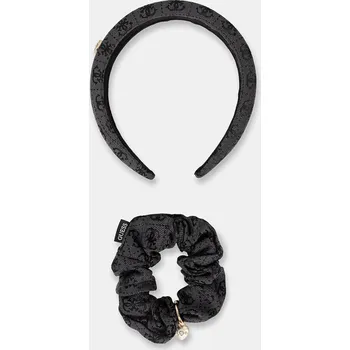 Čelenka a gumička do vlasů Guess NOELLE 2-pack GFBOXW.P5403 šedá 90Y, vel. ONE SIZE