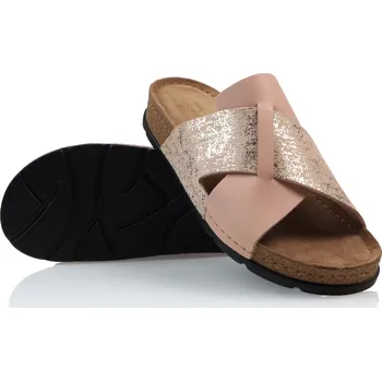 Dámské pantofle BATZ - Dámské pantofle MARINA, broskvový mix Velikost: 38