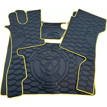 Ochranný autopotah Podlaha SCANIA VABIS NTG R (odpružená/odpružená)- černá/žluté lemy