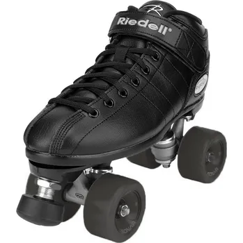 Kolečkové brusle Riedell - R3 Black/Black Outdoor - trekové brusle Velikost (brusle): 38