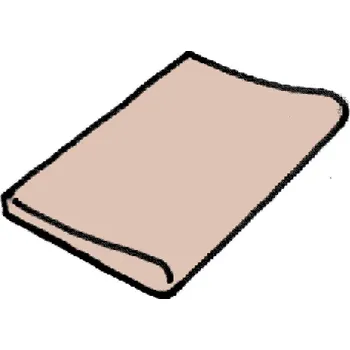 Venkovní dlažba Dlažba Ardoise - růžová - rovný díl zaoblený 500 x 350 mm, 1ks vp-991R0101