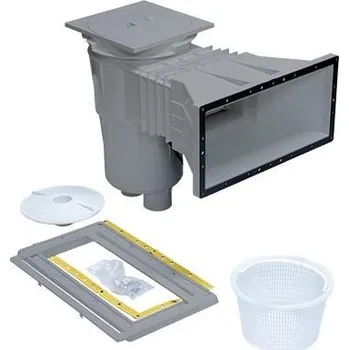 Skimmer 17,5 l, pro fólie, s mosaznými zástřiky, široké hrdlo, RAL7004 vp-154113114