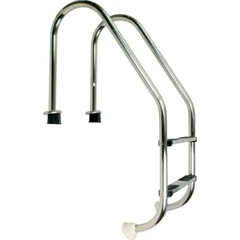 Bazénové schůdky VÁGNER POOL Žebřík nerez Standard s pouzdrem 2 stupňový, AISI 304 vp-7012