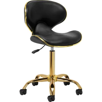 Kadeřnické křeslo Kosmetická stolička Gabbiano Q-4599G černá V2