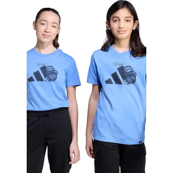 Chlapecké tričko Dětské bavlněné tričko adidas JV5252 modrá 05X, vel. 176