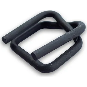 Stahovací páska Drátěná vázací spona pro pásku PES 19mm, fosfátová - 1000 ks