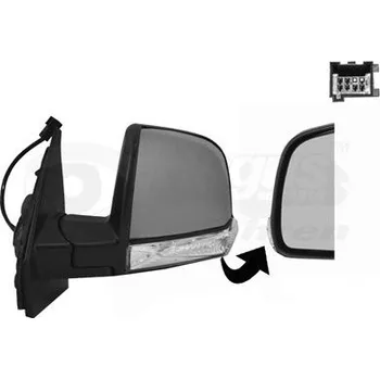 Auto zrcátko Vnější zpětné zrcátko VAN WEZEL 1638807