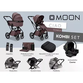 Kočárek MOON kombinovaný kočárek Ciao Kombi set Tonka