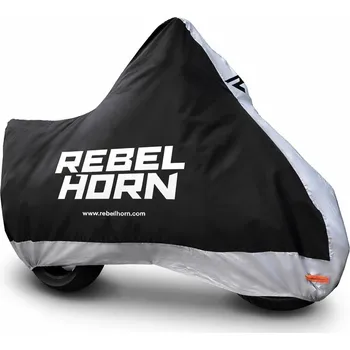 Plachta na motorové vozidlo Plachta na motorku Rebelhorn Shelter černo-stříbrná