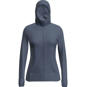 Dámská mikina Mikina na zip s kapucí a dlouhým rukávem dámská ICEBREAKER W Mer 260 Quantum IV LS Zip Ho DAWN - XL