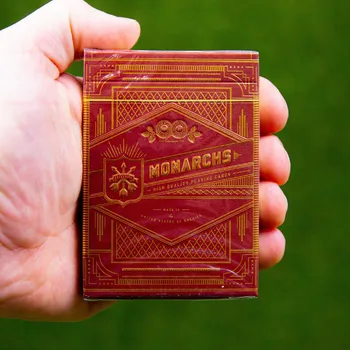 Poker Red Monarchs (Theory11) premiové karty na kouzlení, cardistry, poker