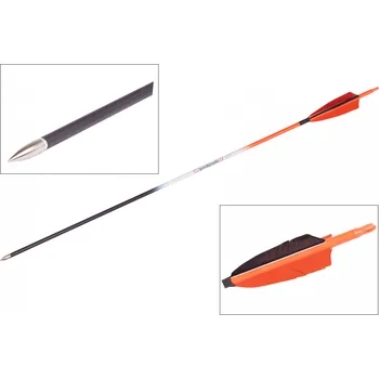 Goodgoods oranžový šíp 32" průměr 7 mm krocaní peří 1ks