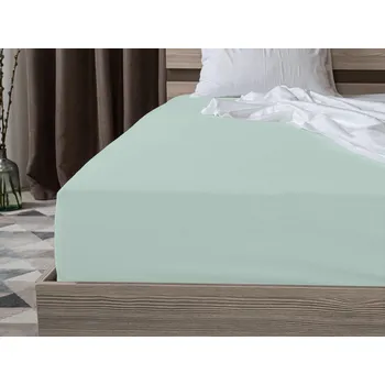 Bytový textil Jersey prostěradlo s lycrou ledově modré 90 x 200 cm