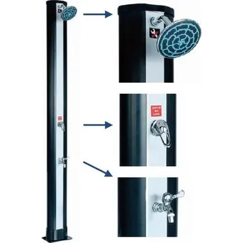 Solární ohřívač vody HANSCRAFT Solární sprcha HANSCRAFT BLUE RAINBOW 2 - 34 l bvz-307011