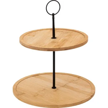 Secret de Gourmet Podnos na cukroví, bambusový, dvoupatrový, výška 30 cm