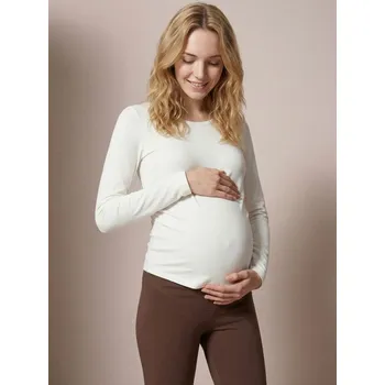 Dámské tričko Sinsay - Bavlněné tričko - krémová - 7940A-01X - 7940A-01X-XL