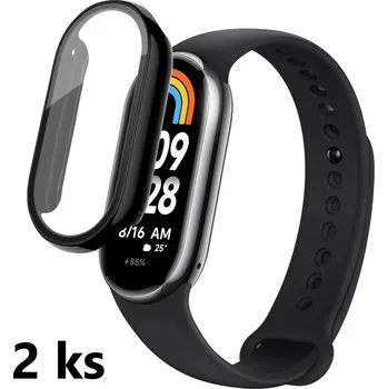 Příslušenství k chytrým hodinkám 2ks Ochranný kryt pro Xiaomi Smart Band 10 - Černý MBSCZ-3DKRYTCE2x10