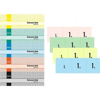 OPTYS Šatnový blok, 200 listů bílá